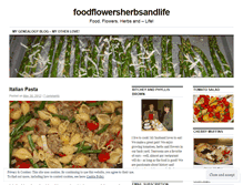 Tablet Screenshot of foodflowersherbsandlife.wordpress.com