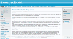 Desktop Screenshot of komunitasciputat.wordpress.com