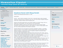 Tablet Screenshot of komunitasciputat.wordpress.com