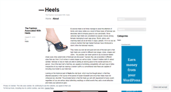 Desktop Screenshot of heelsforsales.wordpress.com