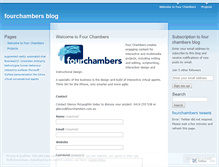 Tablet Screenshot of fourchambersblog.wordpress.com
