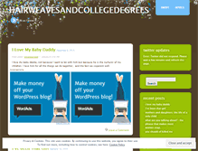 Tablet Screenshot of hairweavesandcollegedegrees.wordpress.com