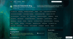 Desktop Screenshot of almostdailybrett.wordpress.com