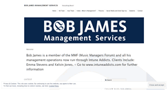 Desktop Screenshot of bobjamesmanagement.wordpress.com