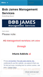 Mobile Screenshot of bobjamesmanagement.wordpress.com