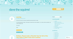 Desktop Screenshot of davethesquirrel.wordpress.com