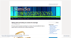 Desktop Screenshot of islamicsea.wordpress.com