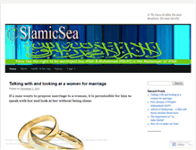 Tablet Screenshot of islamicsea.wordpress.com