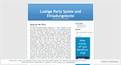 Desktop Screenshot of partyspiele.wordpress.com