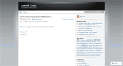 Desktop Screenshot of androidgamer.wordpress.com