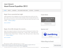 Tablet Screenshot of mounteverestsjp.wordpress.com