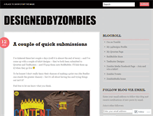 Tablet Screenshot of designedbyzombies.wordpress.com