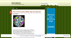 Desktop Screenshot of oketchjohn.wordpress.com