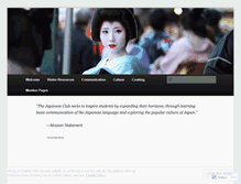 Tablet Screenshot of hthncjapaneseclub.wordpress.com