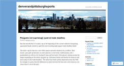 Desktop Screenshot of denverandpittsburghsports.wordpress.com