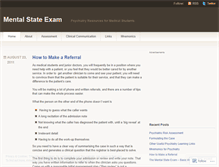Tablet Screenshot of mentalstateexam.wordpress.com