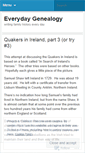 Mobile Screenshot of everydaygenealogy.wordpress.com