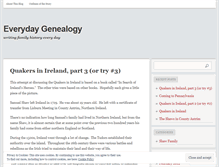 Tablet Screenshot of everydaygenealogy.wordpress.com