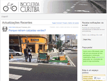 Tablet Screenshot of bicicletadacuritiba.wordpress.com