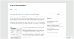 Desktop Screenshot of davisrickettwqs.wordpress.com