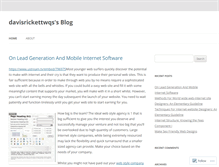 Tablet Screenshot of davisrickettwqs.wordpress.com
