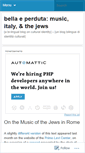 Mobile Screenshot of bellaeperduta.wordpress.com