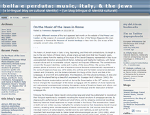 Tablet Screenshot of bellaeperduta.wordpress.com