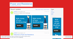 Desktop Screenshot of powerandresistance.wordpress.com