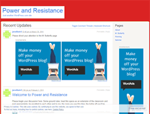 Tablet Screenshot of powerandresistance.wordpress.com