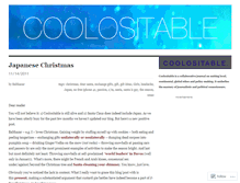 Tablet Screenshot of coolositable.wordpress.com