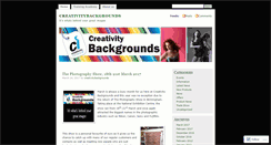 Desktop Screenshot of creativitybackgrounds.wordpress.com