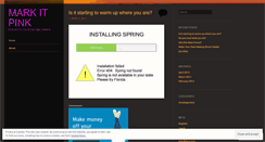 Desktop Screenshot of markitpink.wordpress.com