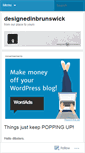 Mobile Screenshot of designedinbrunswick.wordpress.com