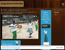 Tablet Screenshot of juegosparacadaedad.wordpress.com