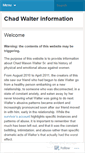 Mobile Screenshot of chadwalterinfo.wordpress.com
