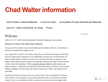 Tablet Screenshot of chadwalterinfo.wordpress.com