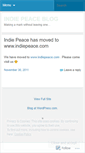 Mobile Screenshot of indiepeace.wordpress.com