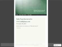 Tablet Screenshot of indiepeace.wordpress.com