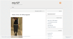 Desktop Screenshot of miy127.wordpress.com