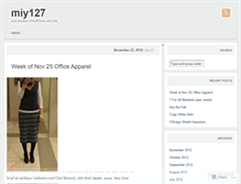 Tablet Screenshot of miy127.wordpress.com