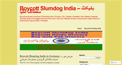 Desktop Screenshot of boycottindia.wordpress.com