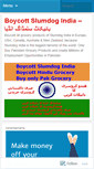 Mobile Screenshot of boycottindia.wordpress.com