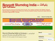 Tablet Screenshot of boycottindia.wordpress.com