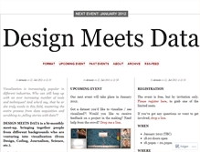Tablet Screenshot of designmeetsdata.wordpress.com