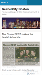 Mobile Screenshot of geshercity.wordpress.com