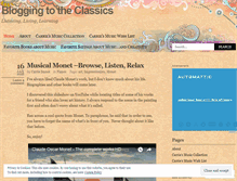 Tablet Screenshot of iloveclassical.wordpress.com