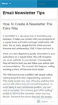 Mobile Screenshot of emailnewslettertips.wordpress.com