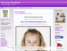 Tablet Screenshot of portraitshoppe.wordpress.com