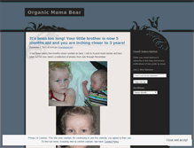 Tablet Screenshot of organicmamabear.wordpress.com