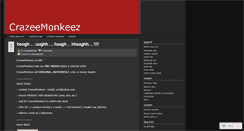 Desktop Screenshot of crazeemonkeez.wordpress.com